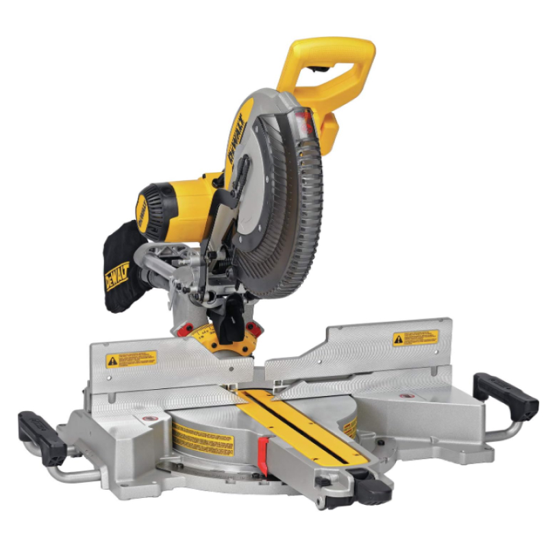 DEWALT Miter Saw, 12 Inch, 15 Amp, 3,800 RPM, Double Bevel Capacity, With Sliding Compound, Corded (DWS780)